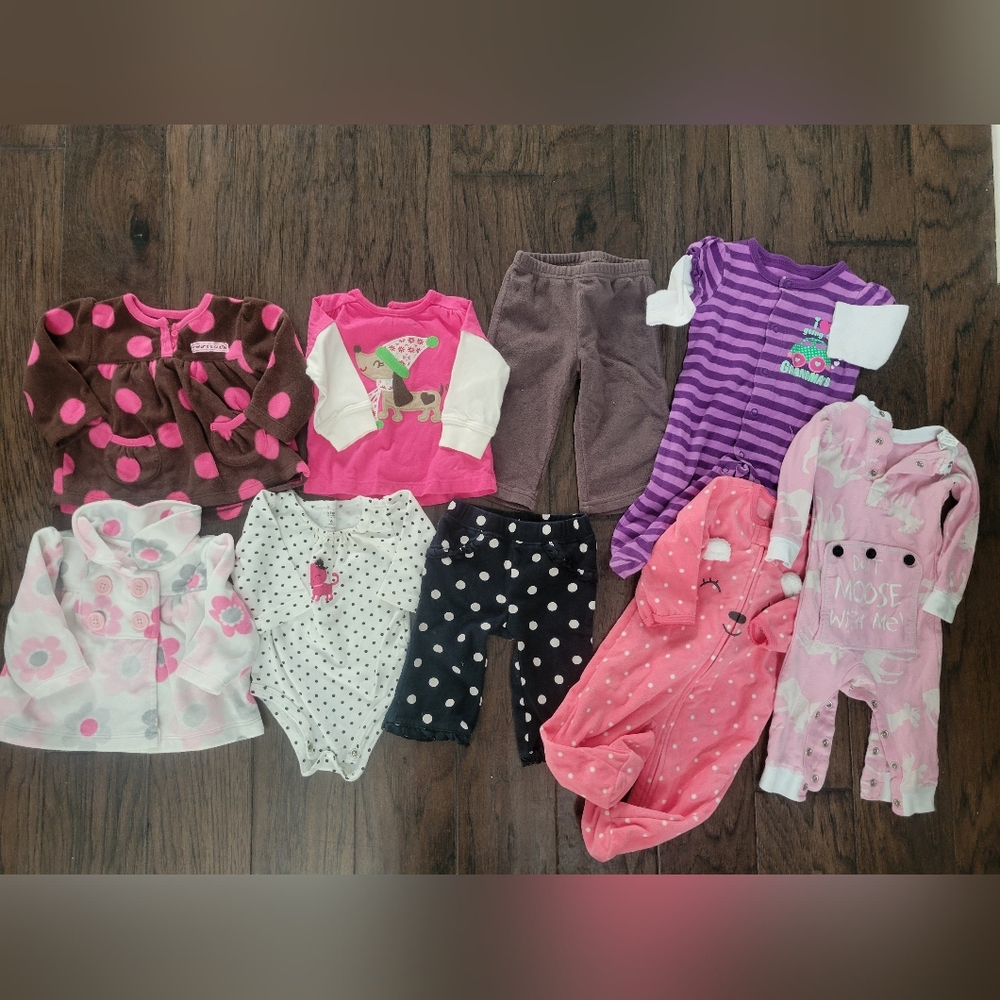 Girls Size 6 Months Clothes Bundle